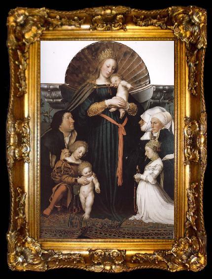 framed  Hans Holbein Our Lady Meyer, ta009-2